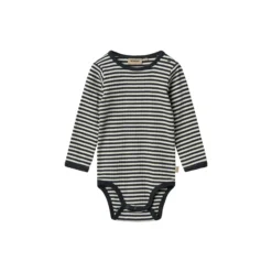 Body L/S Berti, navy rib stripe