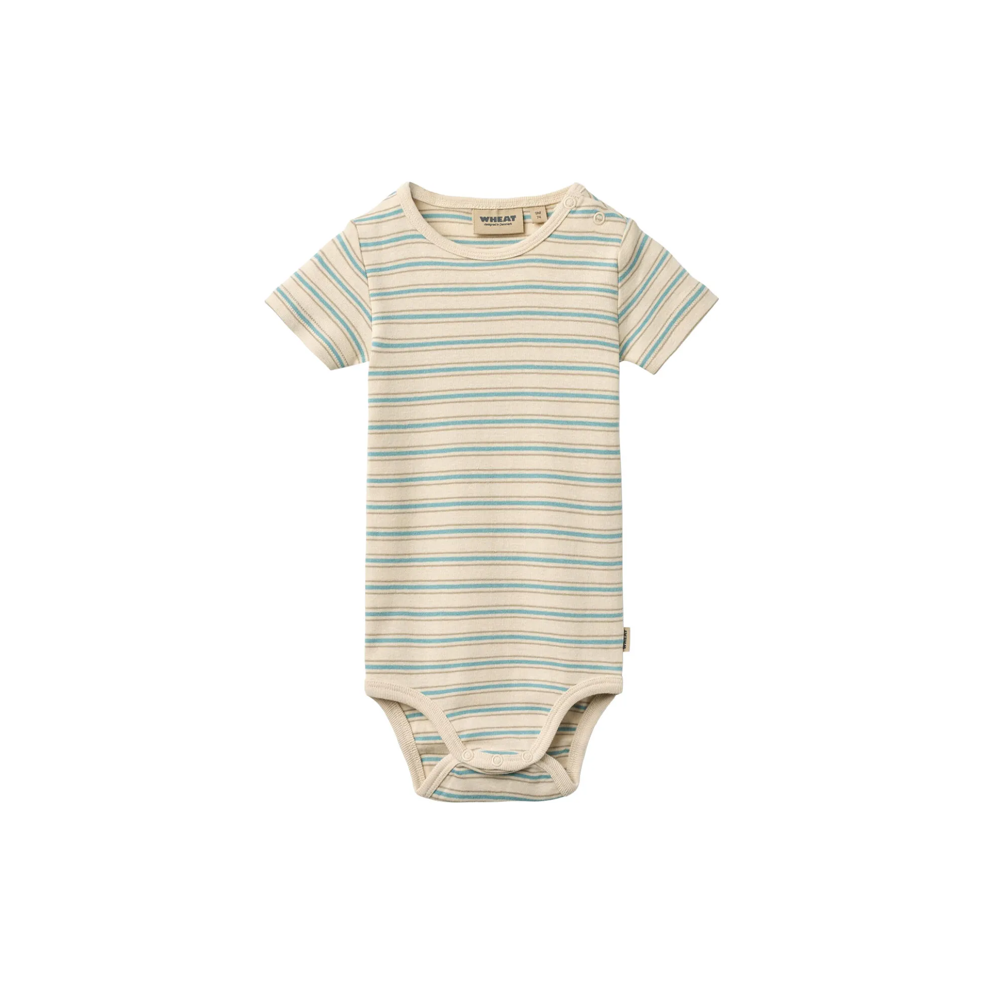 Body S/S Edvald, spring lake stripe
