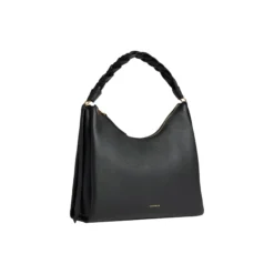 Boheme Grana Double Handbag, noir/cognac
