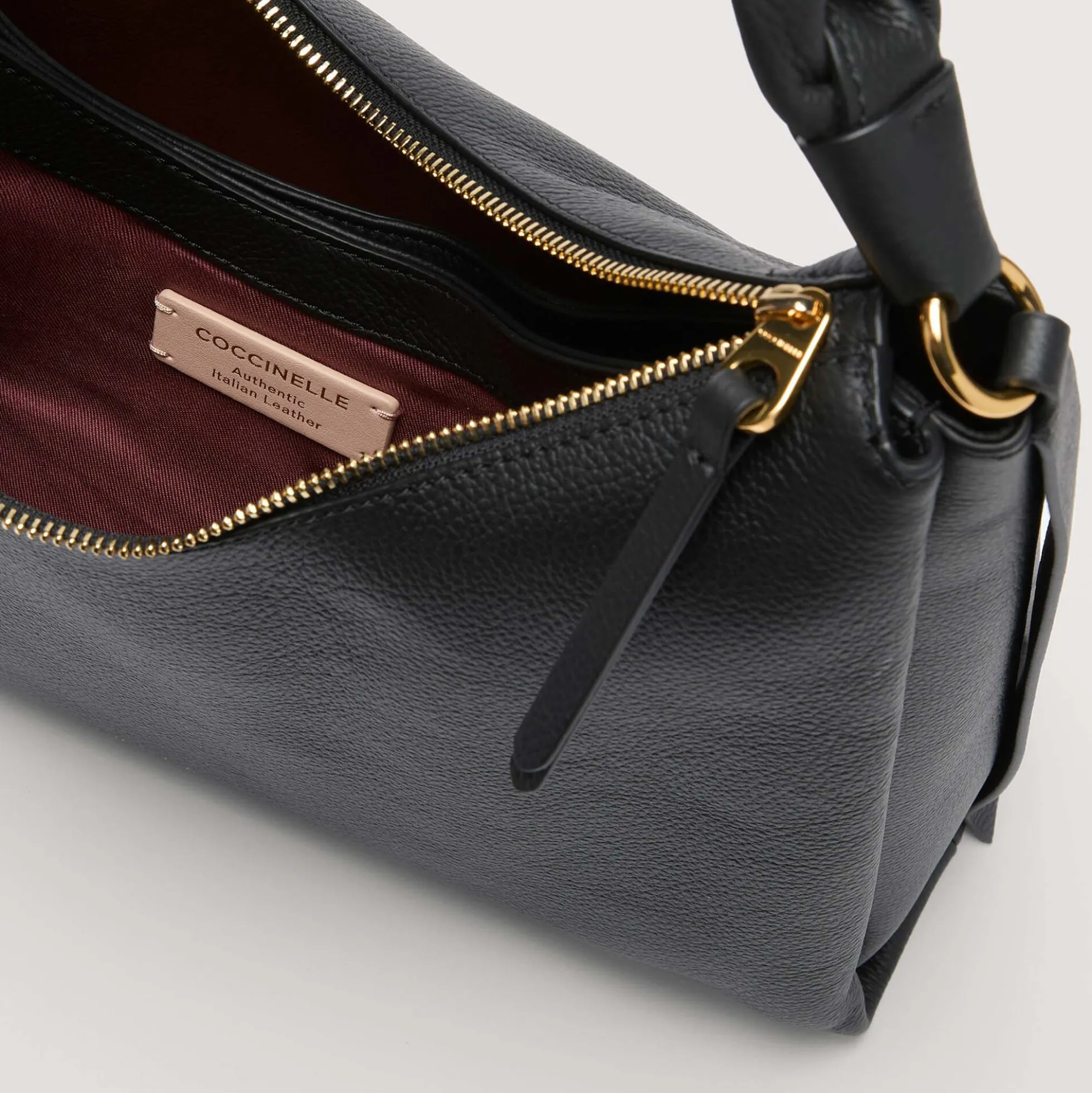 Boheme Grana Double Handbag, noir/cuir
