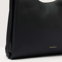 Boheme Grana Double Handbag, noir/cuir