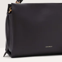 Boheme Grana Double Handbag, noir/cuir