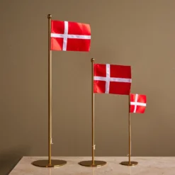 Bordflagstang, messing