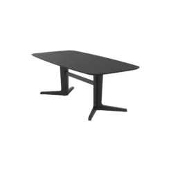 BPS201 Holmen Dining Table, black lacquered oak