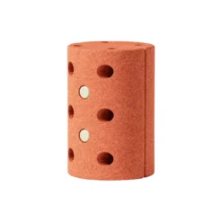 Børneskammel, burnt orange/dusty green