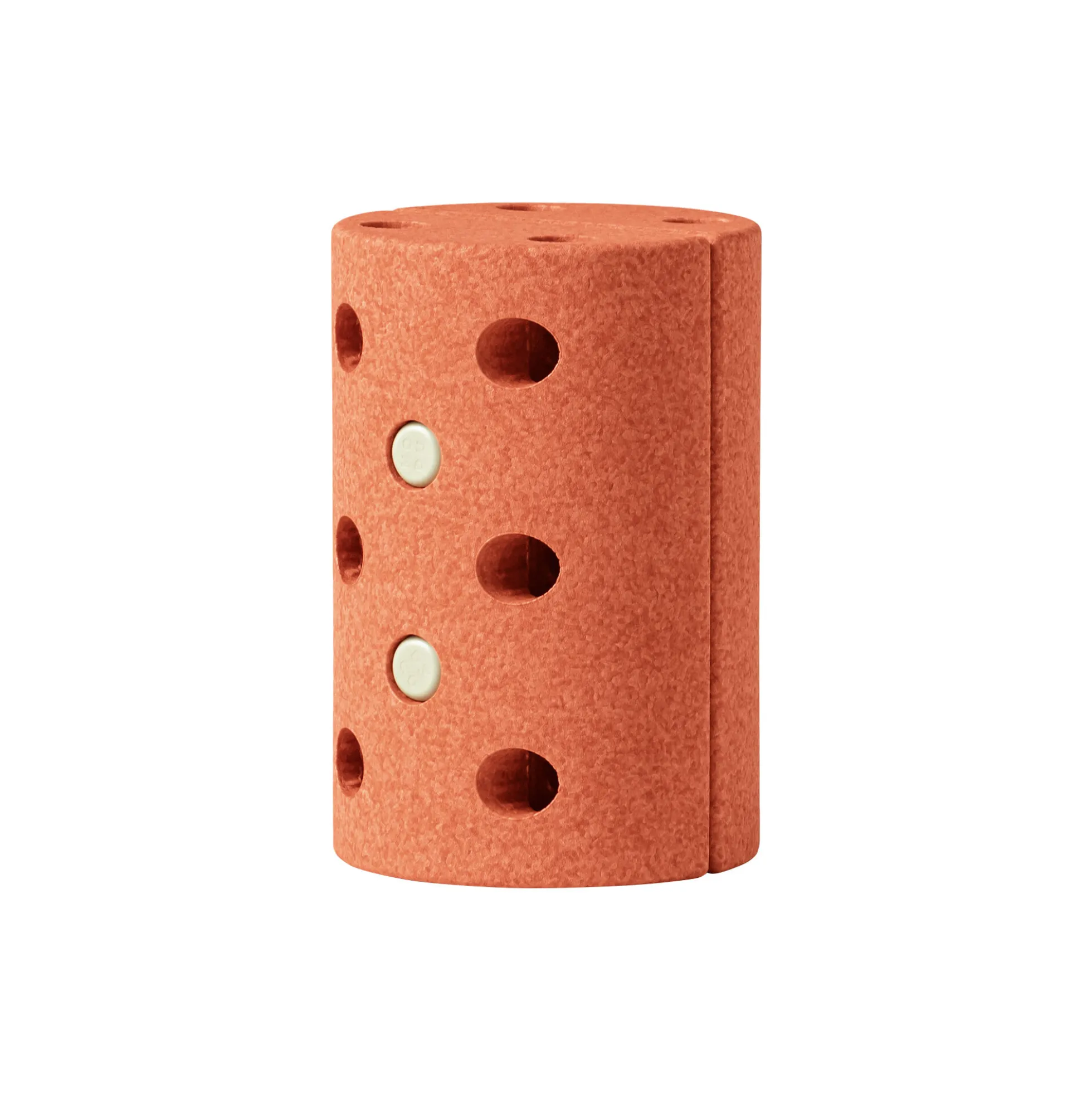 Børneskammel, burnt orange/dusty green