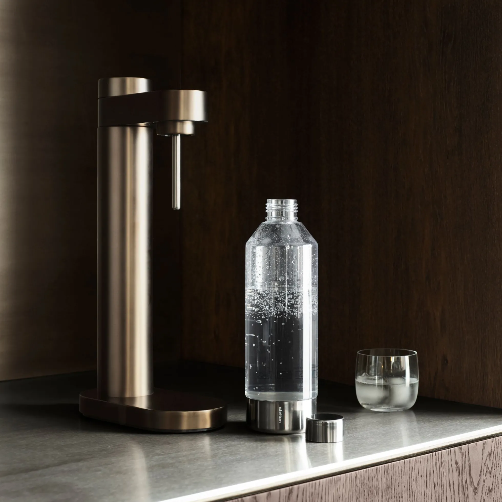 Brus flaske til kulsyremaskine, clear/steel