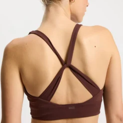 Butter Soft Sports Bra Seinna, burgundy