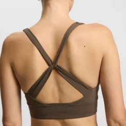 Butter Soft Sports Bra Seinna, dark brown