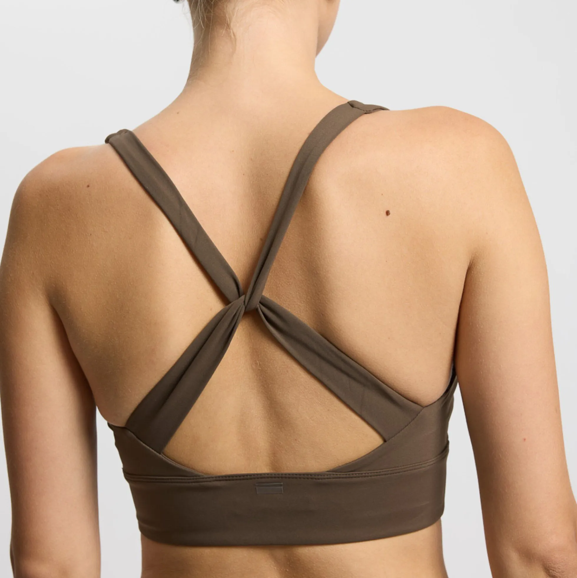 Butter Soft Sports Bra Seinna, dark brown