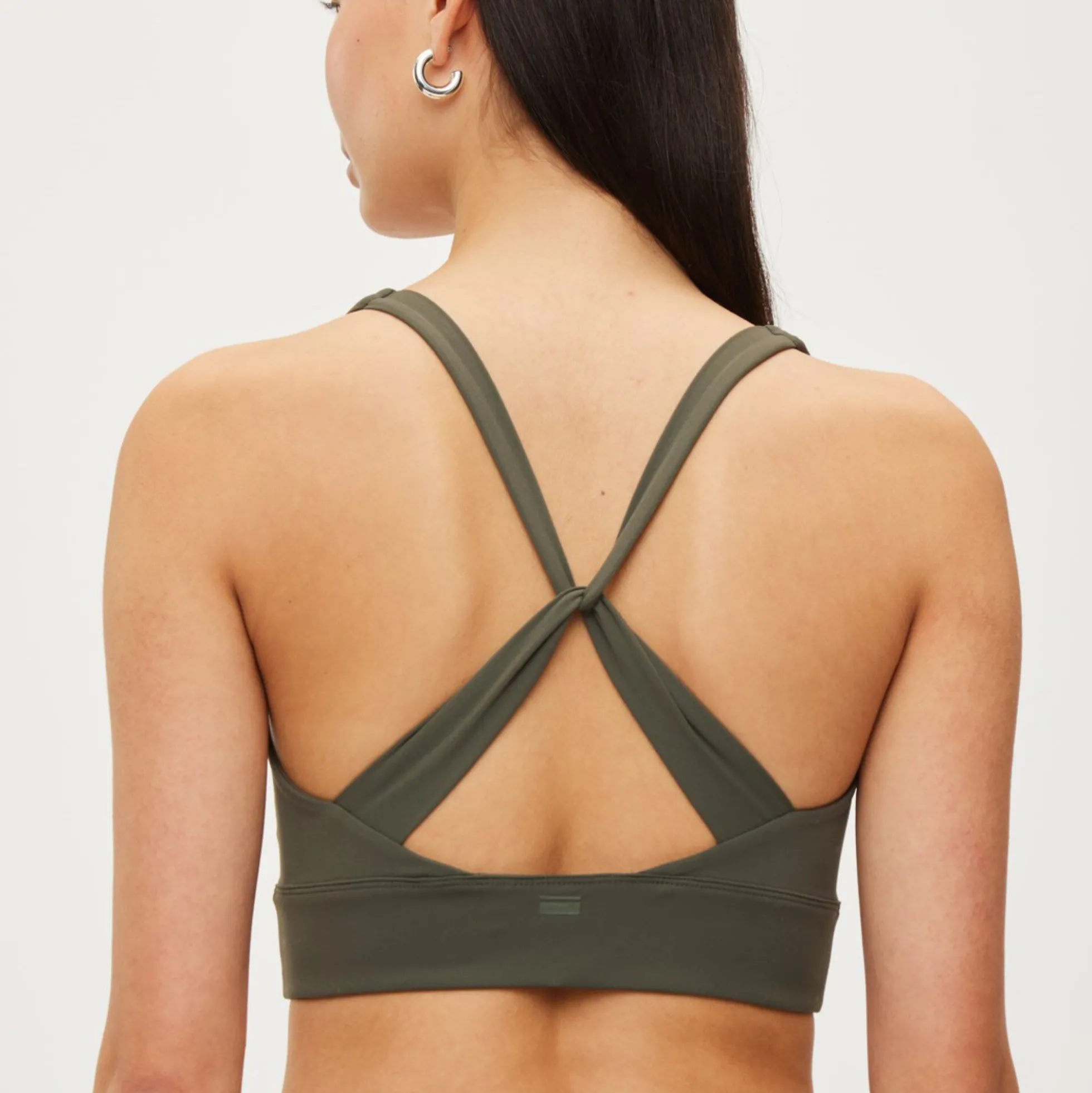 Butter Soft Sports Bra Seinna, charcoal olive