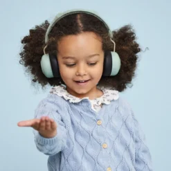 Buzz Junior Safe Audio høretelefoner, dusty green