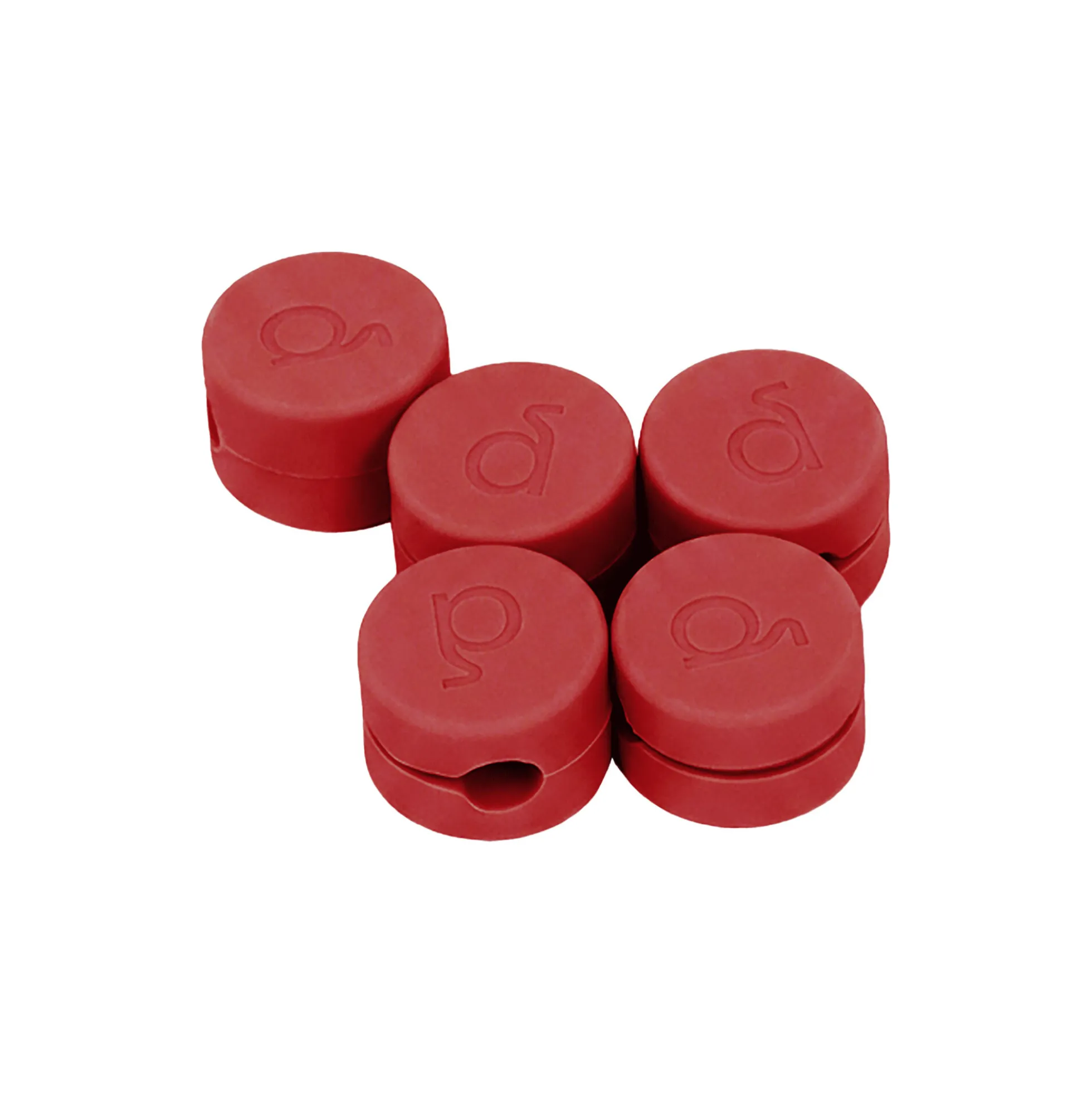Cable Clips, burnin' red