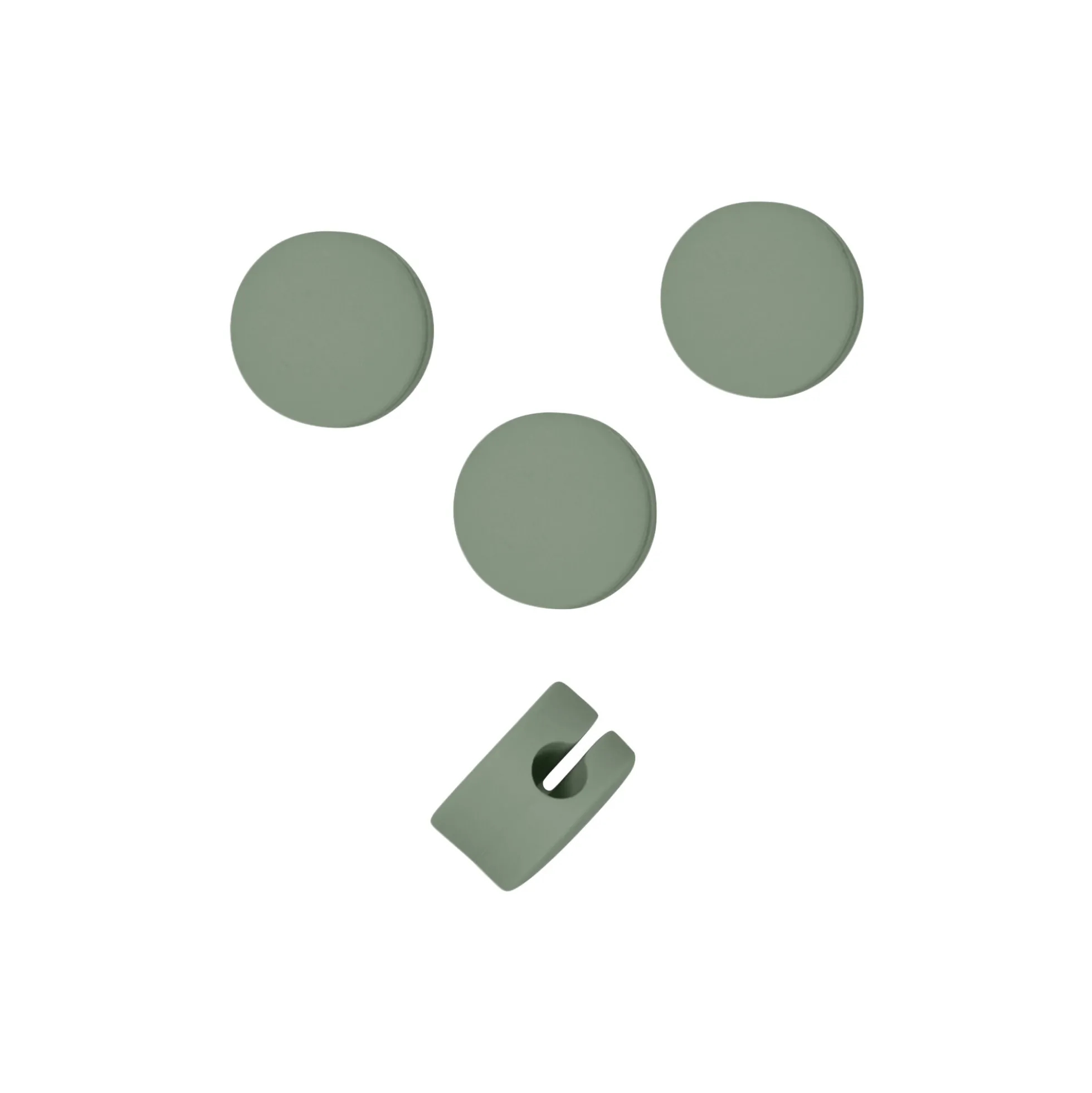 Cable Dots, mossy green