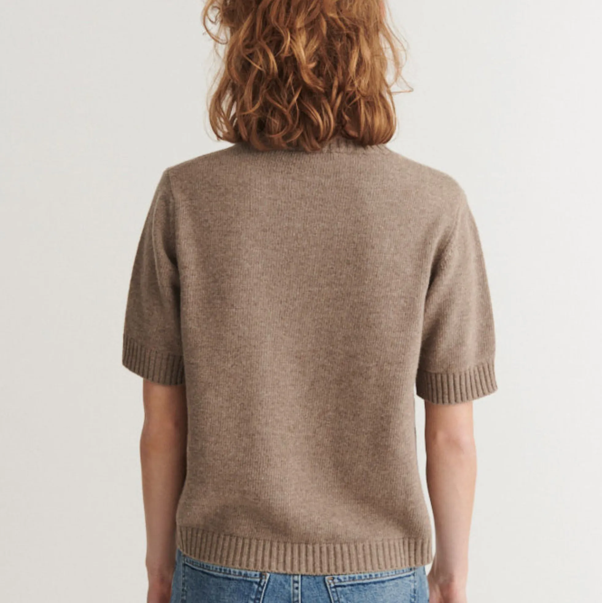 Cady SS O-neck, greige