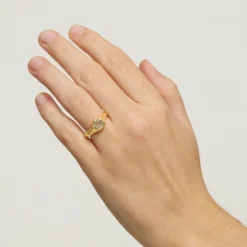 Cammi Ring, oily green