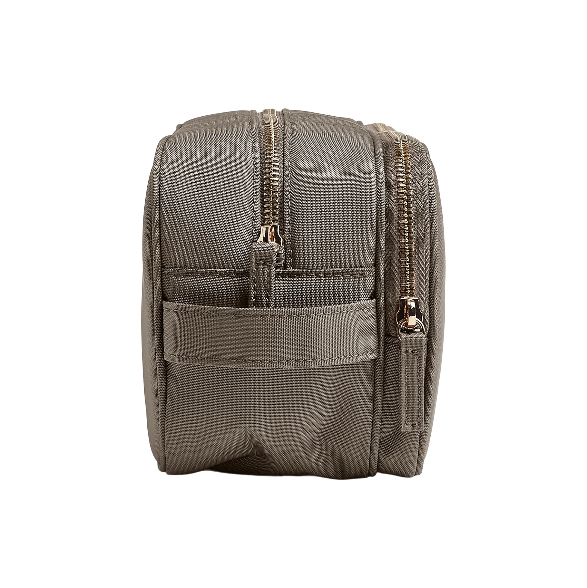 CareMBG Toiletry Bag Recycled, walnut w/gold