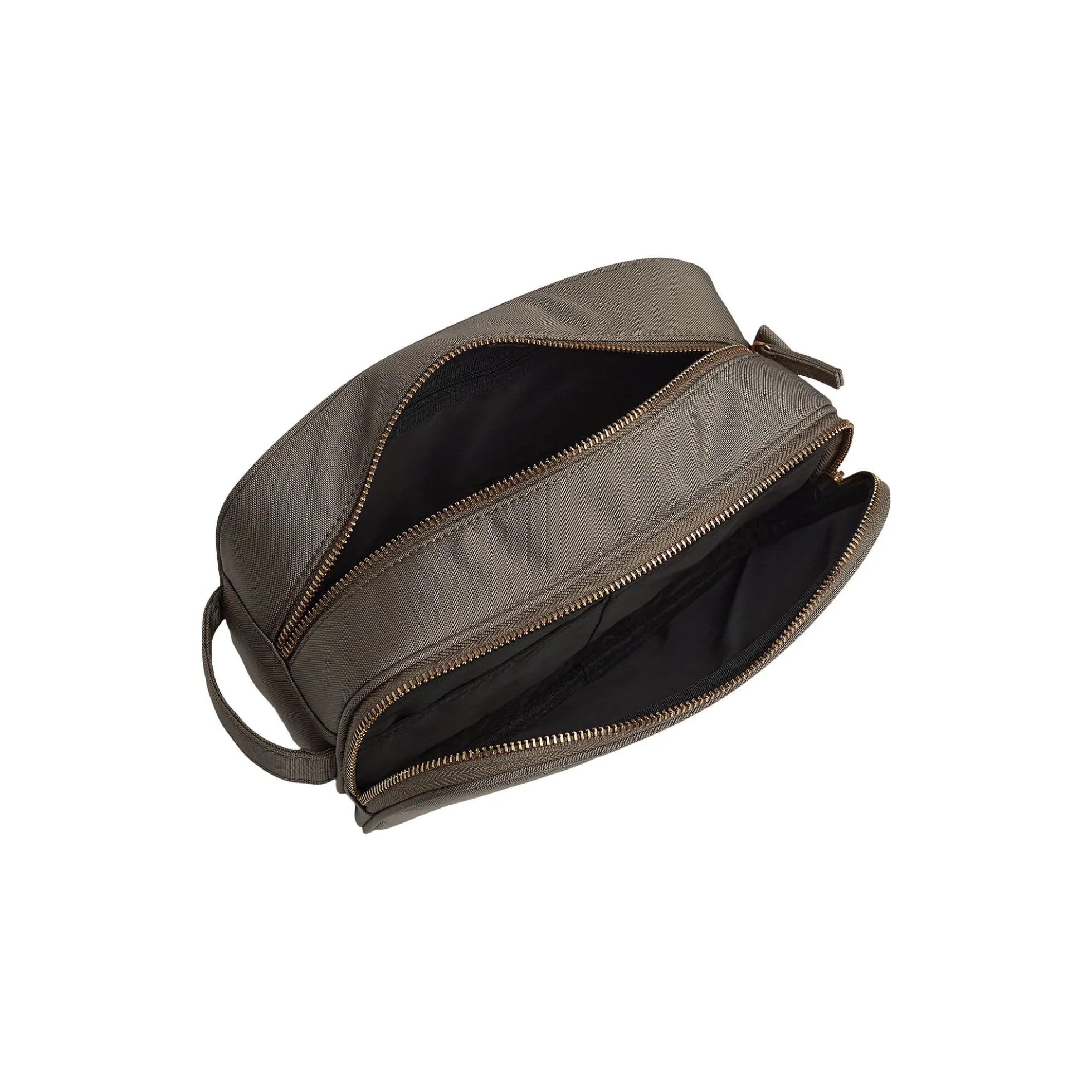CareMBG Toiletry Bag Recycled, walnut w/gold