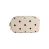 CareMBG Toiletry Bag Recycled, polka dot, creme