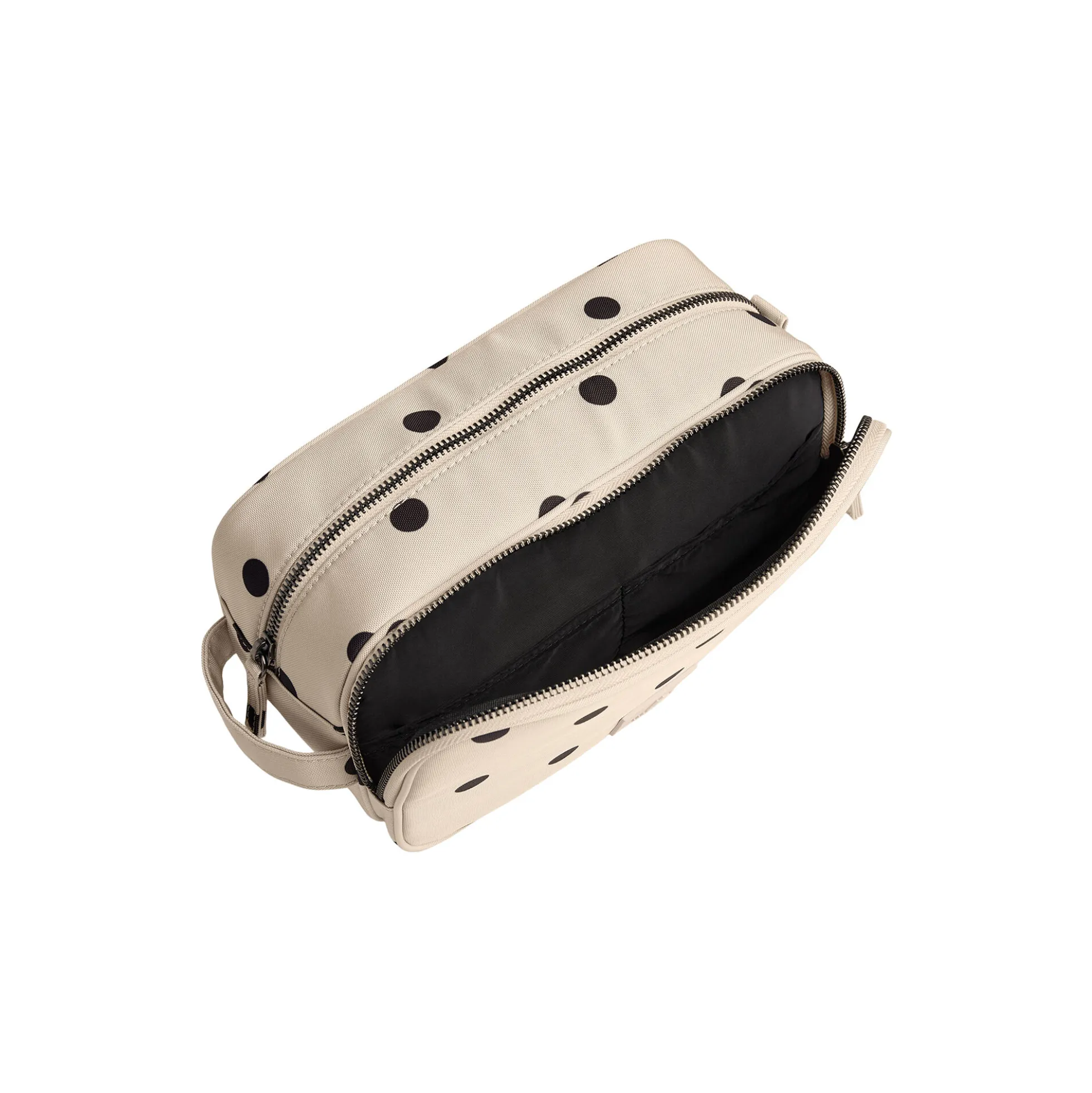 CareMBG Toiletry Bag Recycled, polka dot, creme