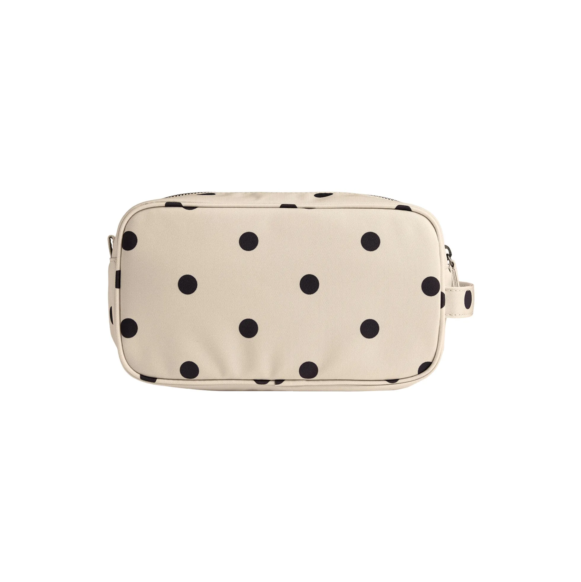 CareMBG Toiletry Bag Recycled, polka dot, creme