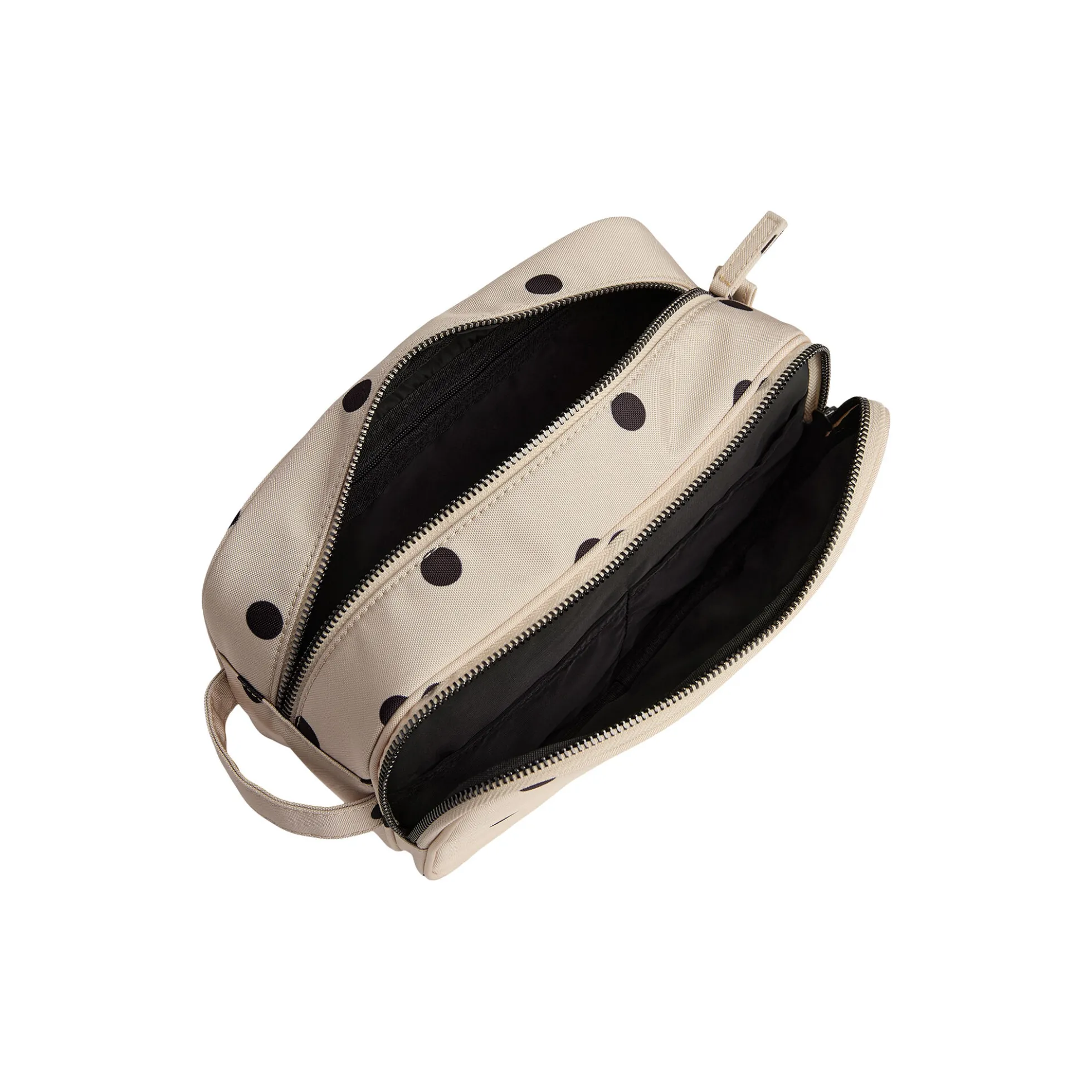 CareMBG Toiletry Bag Recycled, polka dot, creme