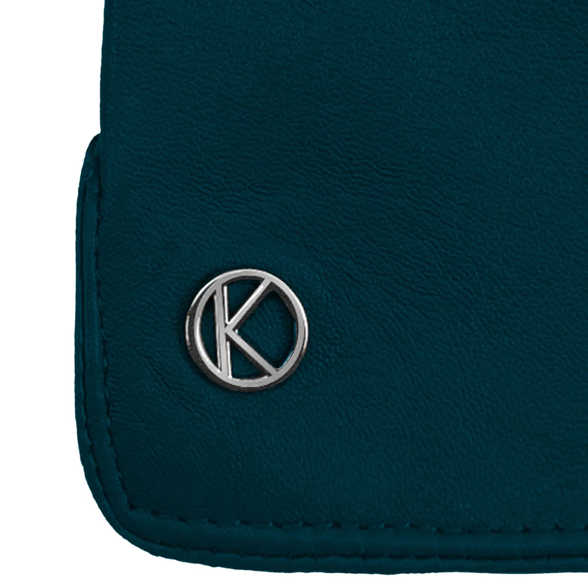 Carla læderhandske, teal