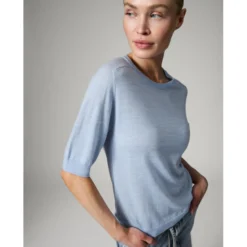 Carolina - Daily Elements Pullover, light blue melange