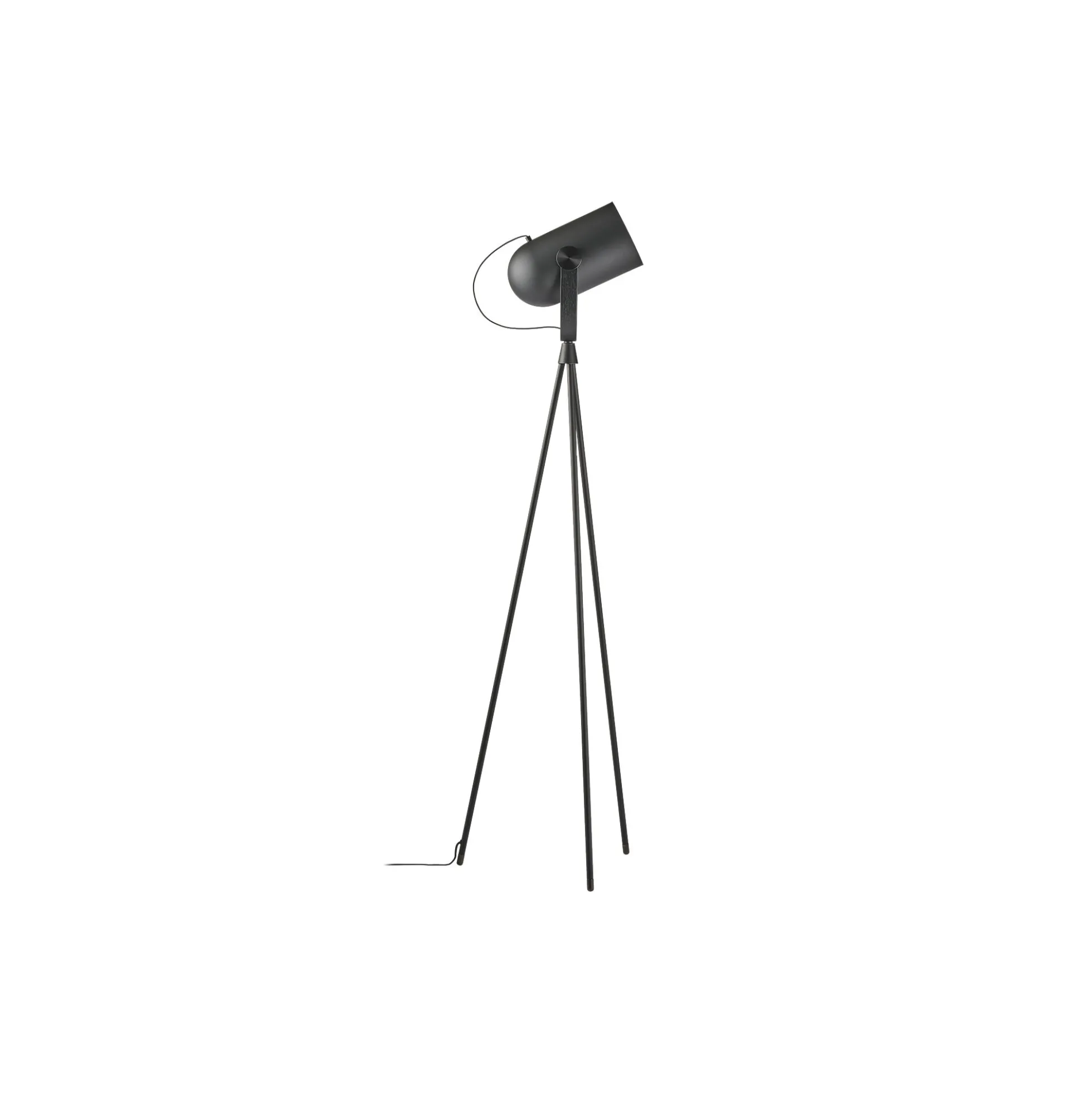 Carronade II gulvlampe, sort eg