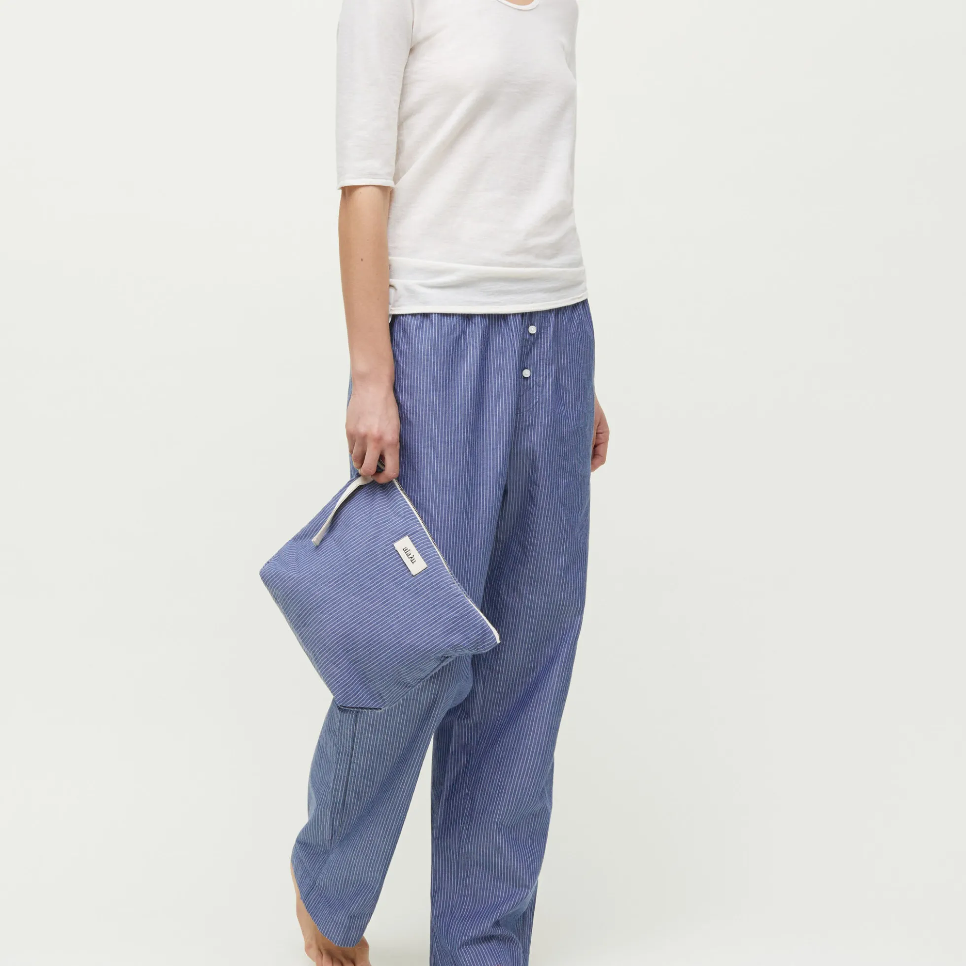 Casual Pant Letto, mix blue