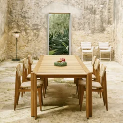 C-Chair Outdoor Dining Chair, teak