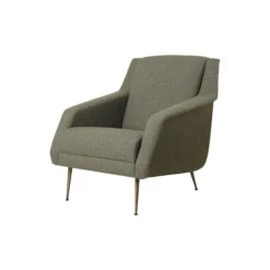 CDC. 1 Lounge Chair, Around Bouclé 141/antique brass