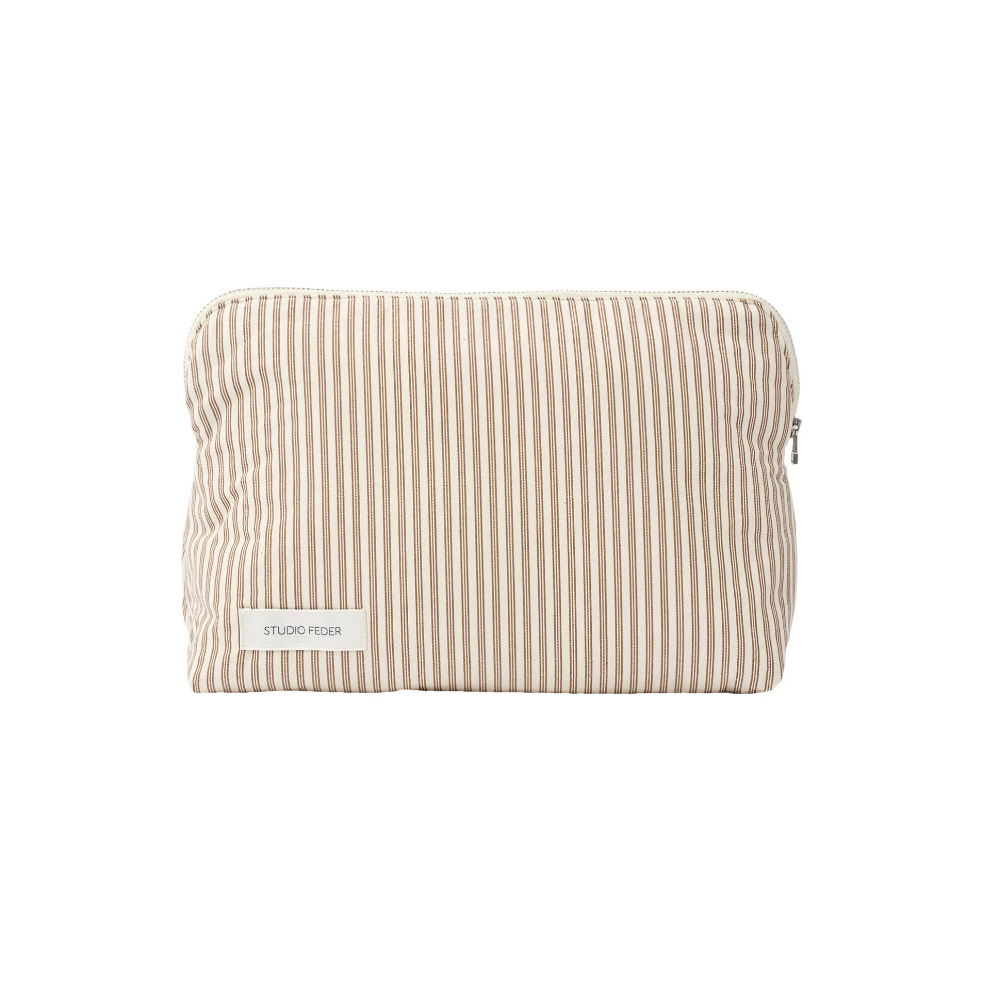 Celia toilettaske, brown beach stripe