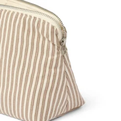 Celia toilettaske mini, brown beach stripe