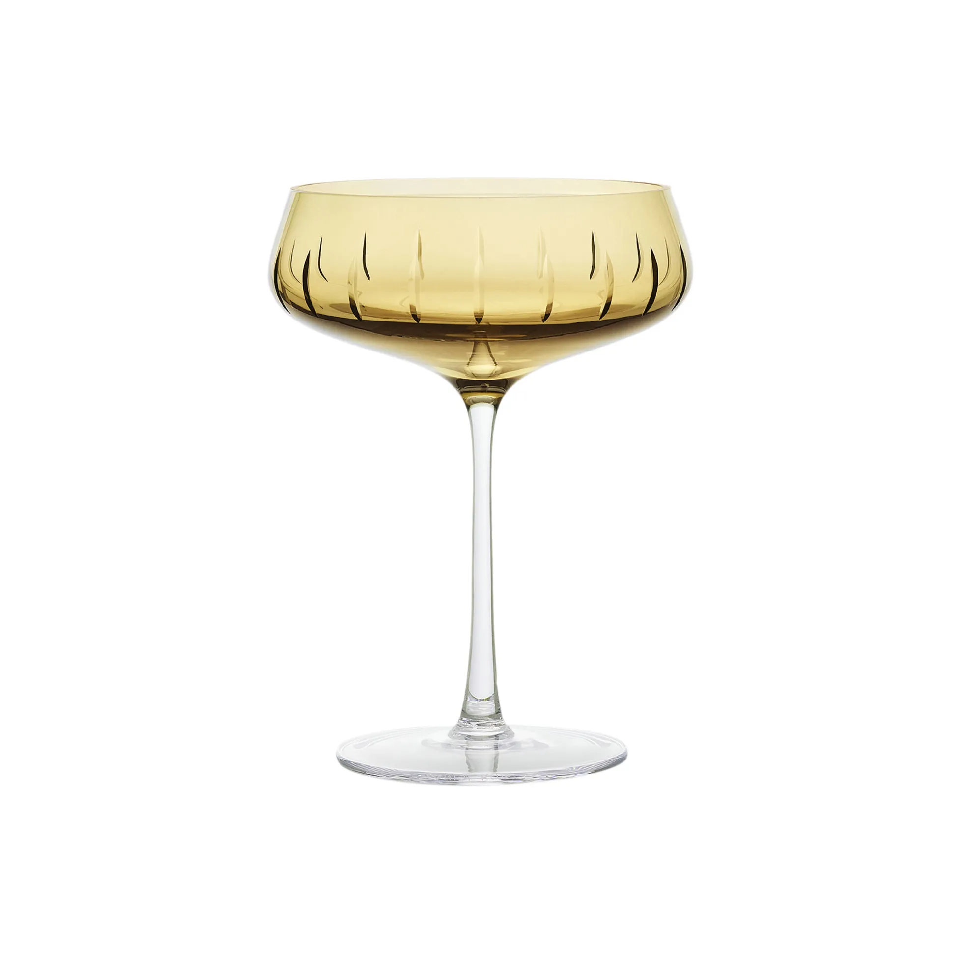 Champagne Coupe Single Cut, amber