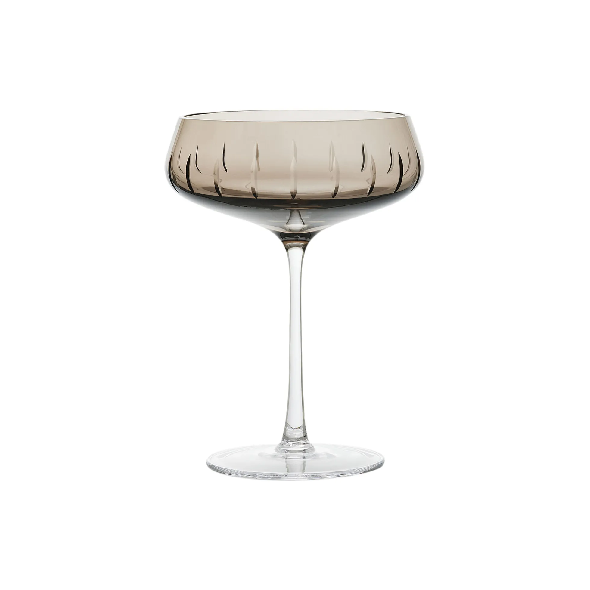 Champagne Coupe Single Cut, smoke