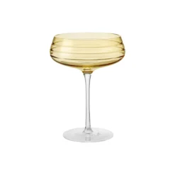 Champagne Coupe Triple Cut, amber