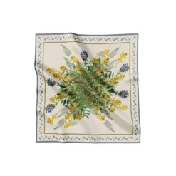 Cheerful Bouquet silketørklæde, beige