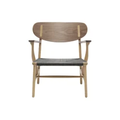 CH22 loungestol, olieret eg/olieret valnød/sort