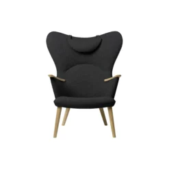 CH78 Mama Bear loungestol, black/olieret eg