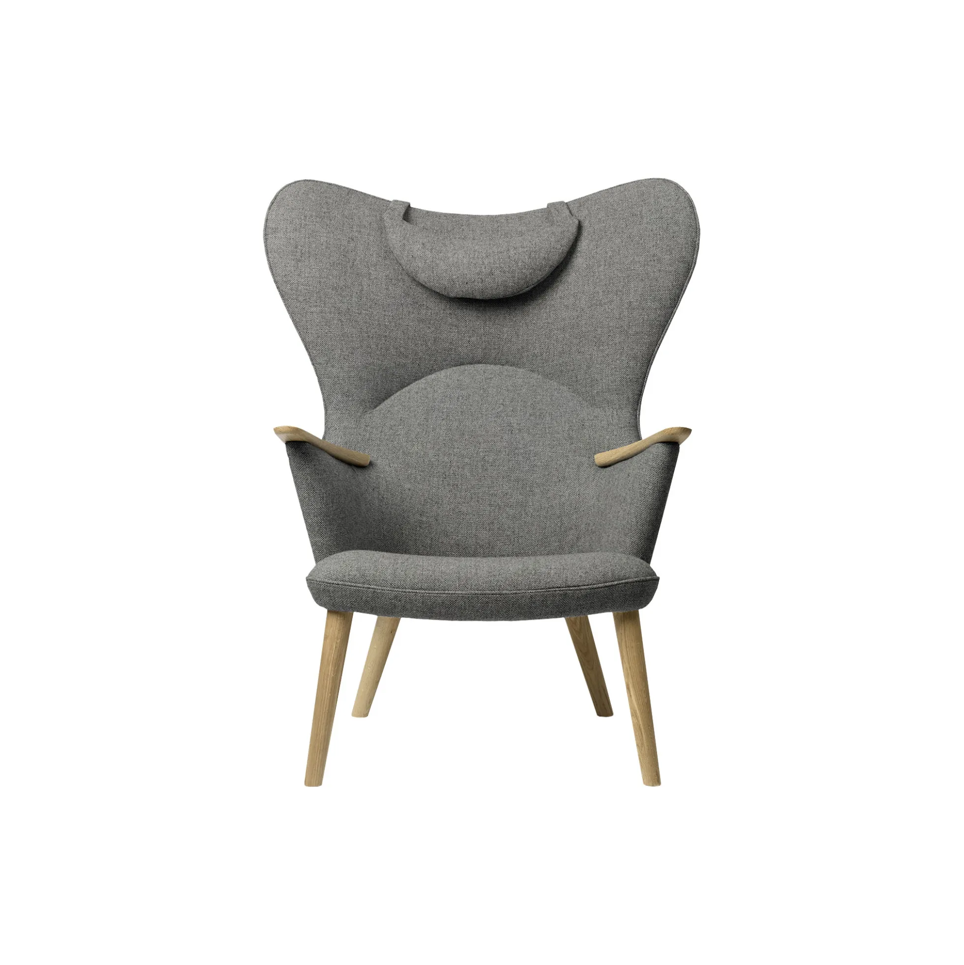 CH78 Mama Bear loungestol, grey/sæbebehandlet eg
