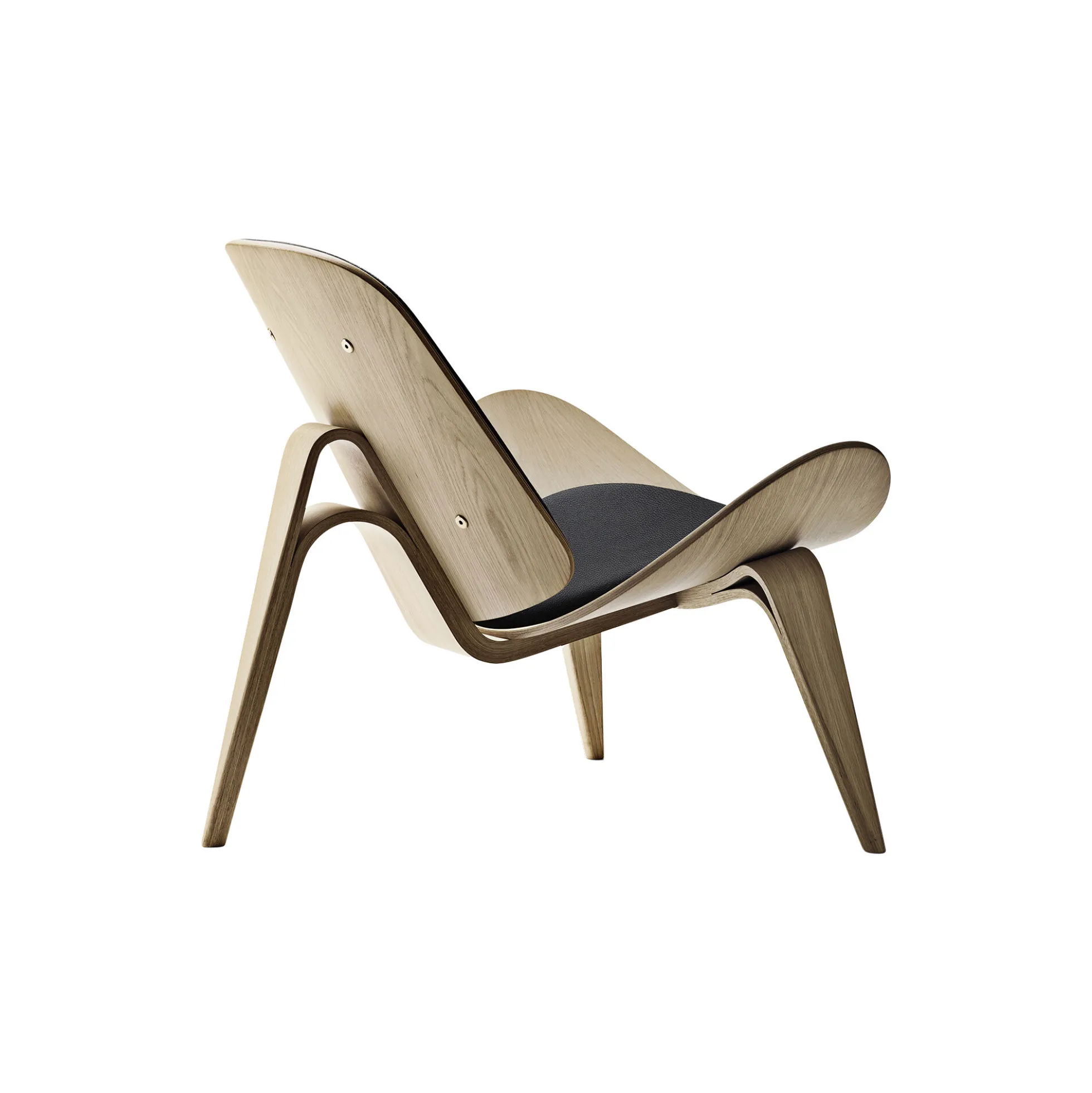 CH07 Skalstolen loungestol, lakeret eg/sort