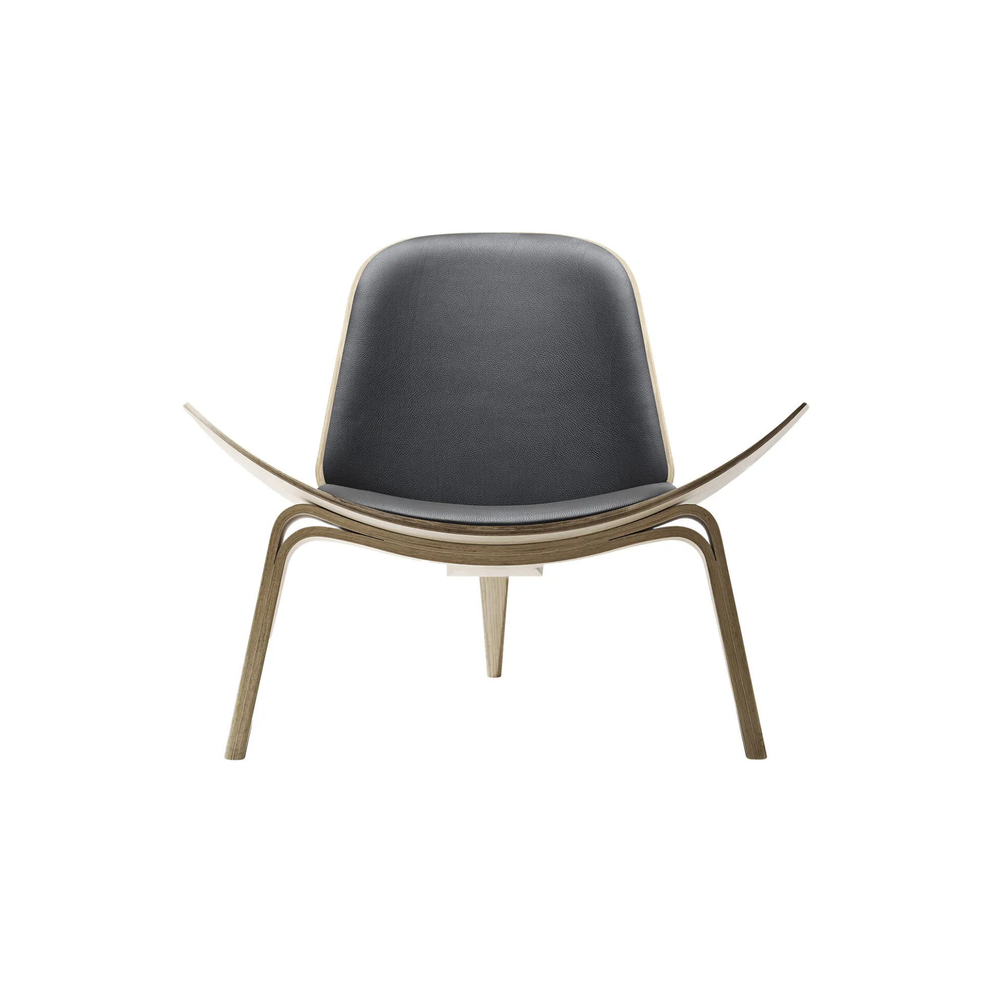 CH07 Skalstolen loungestol, lakeret eg/sort