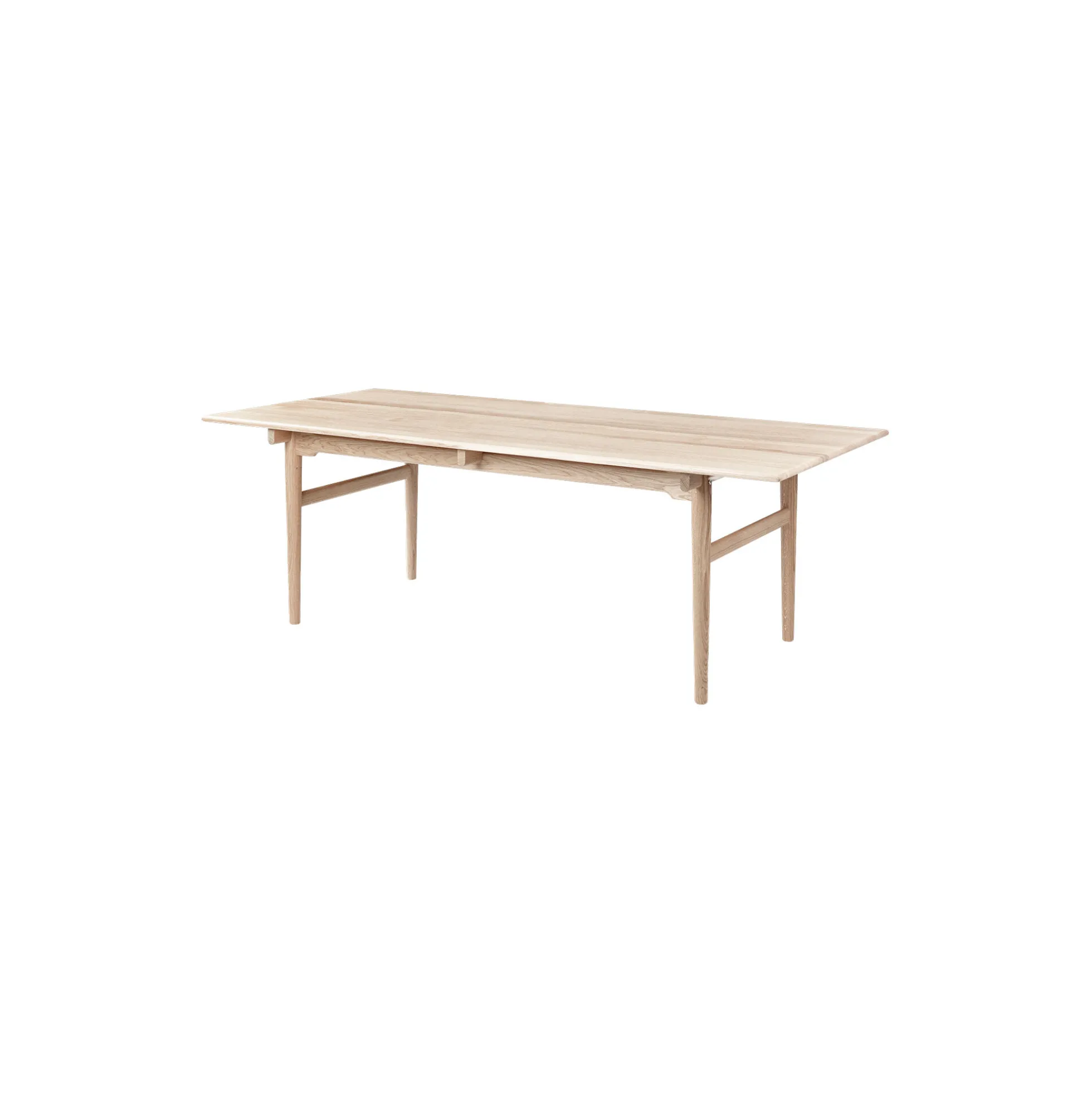 CH327 spisebord, hvidolieret eg