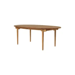 CH338 spisebord inkl. 1 x tillægsplade, teak