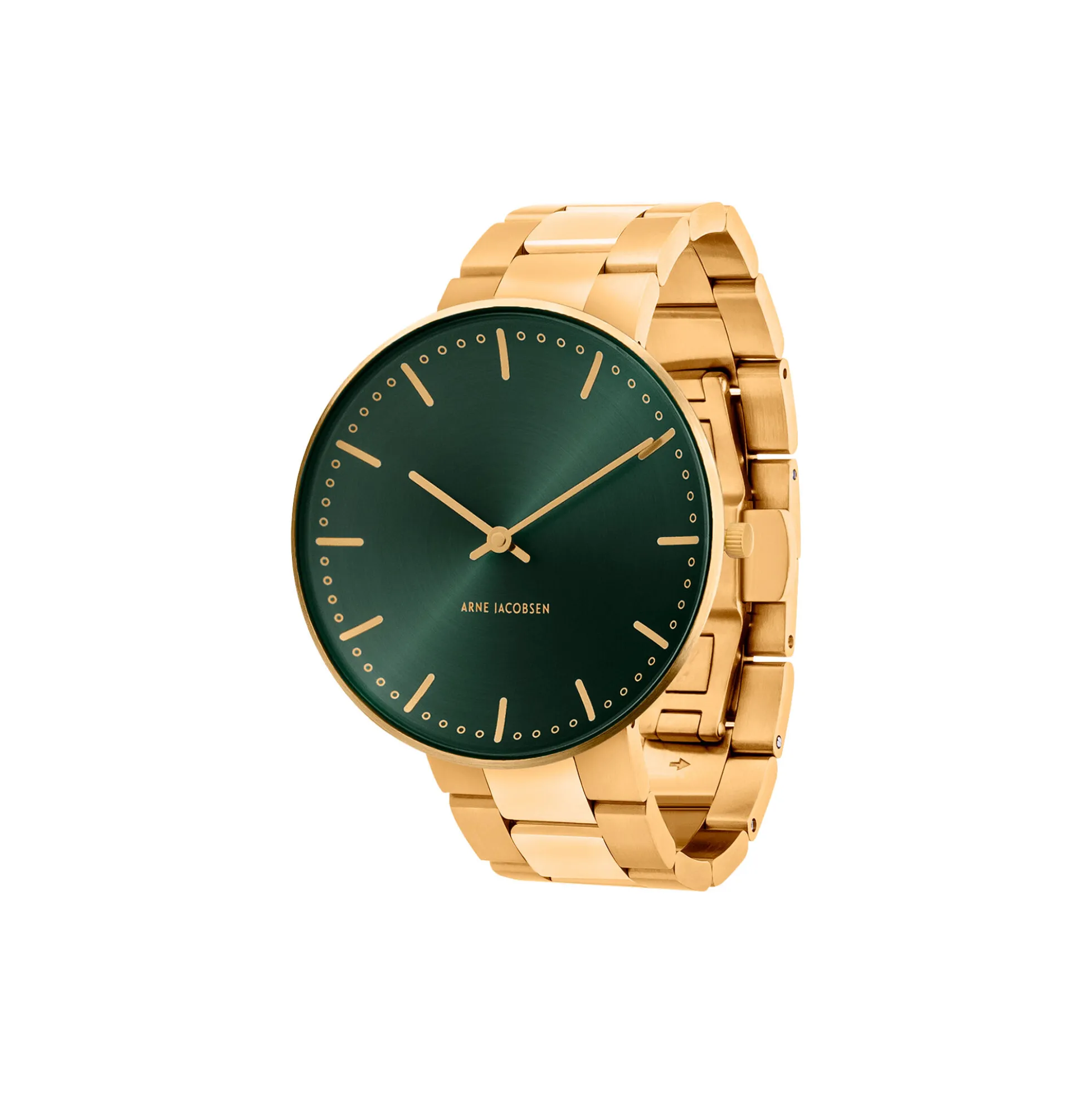 City Hall armbåndsur, green/gold/matt gold