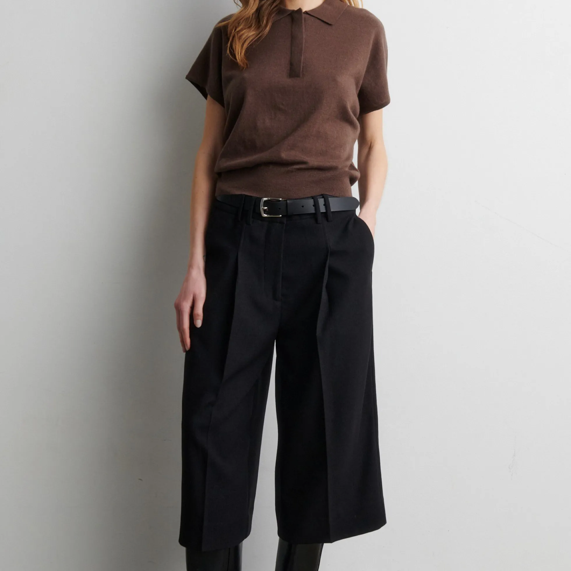 Claro Knit SS Polo, carafe