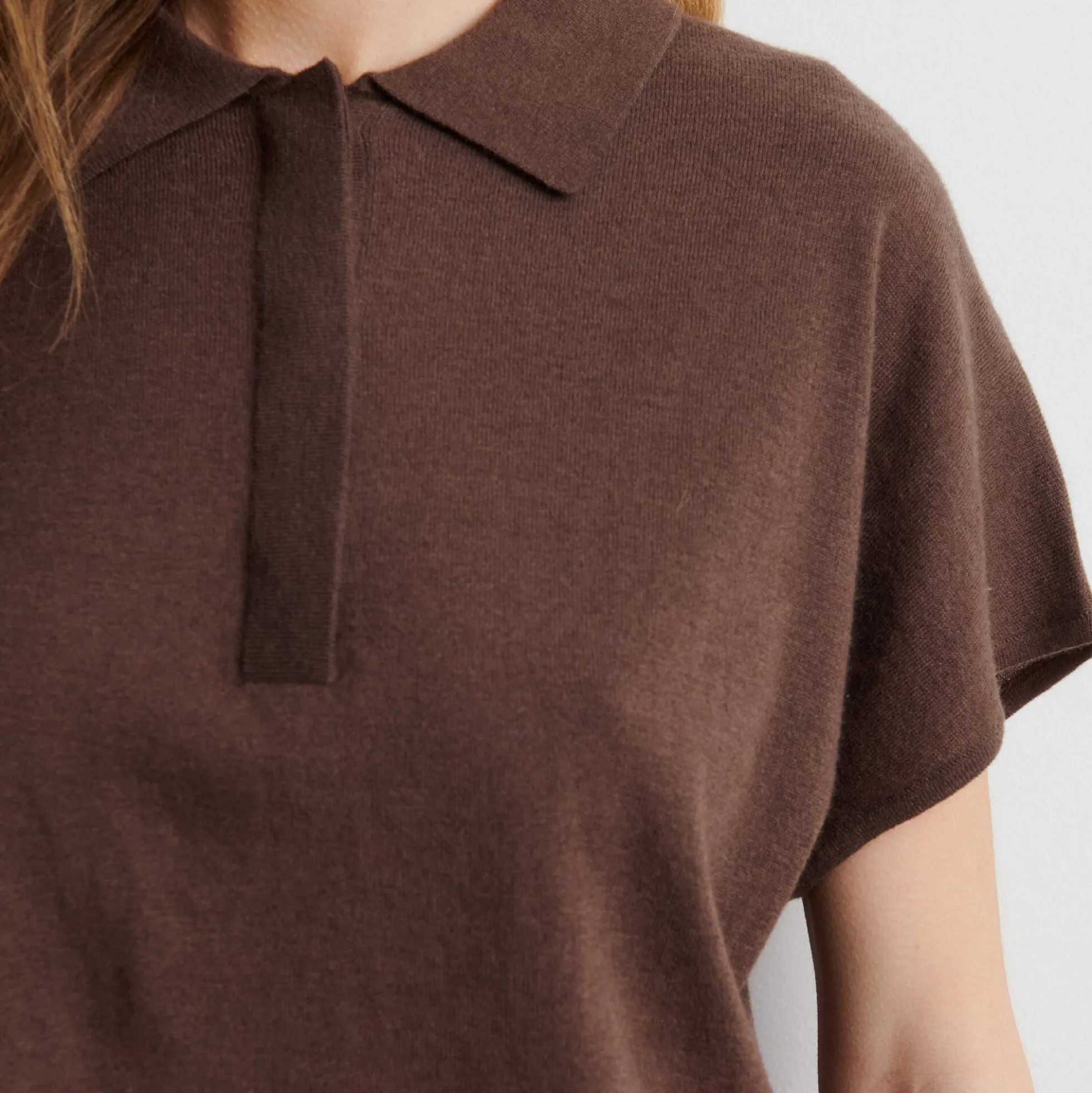 Claro Knit SS Polo, carafe