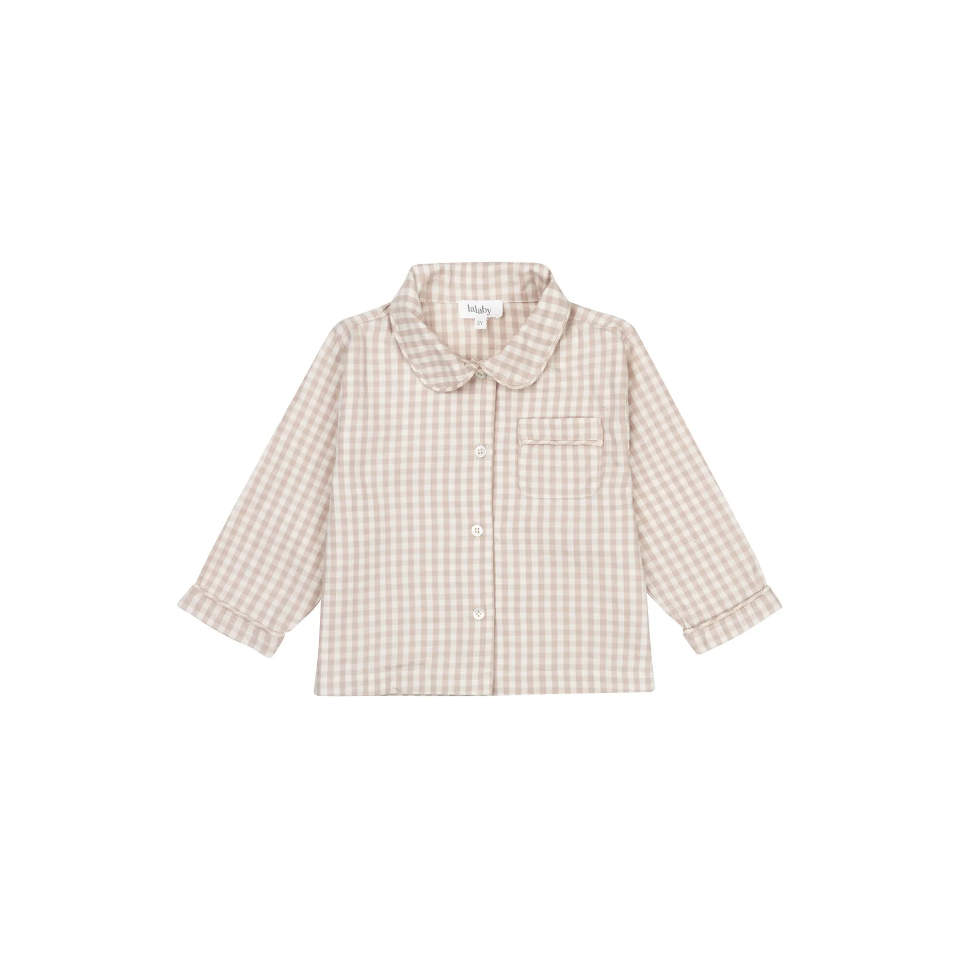 Classic Pyjamas, beige gingham