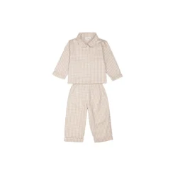Classic Pyjamas, beige gingham